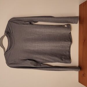 Women's Vuori Long Sleeve Lux Crew, Sz small, Color: Flint Heather